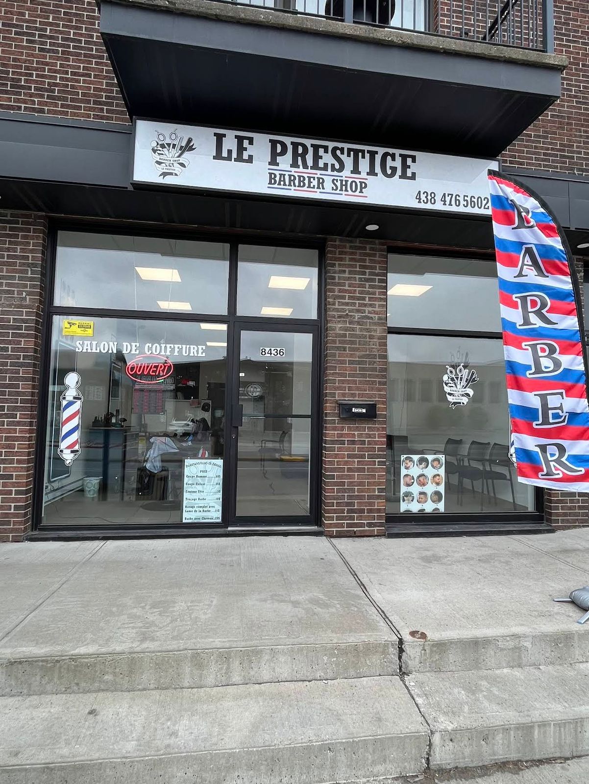 Le Prestige Barber Shop — devanture